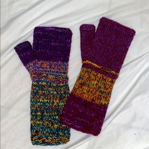Knit Fingerless Mittens / Gloves